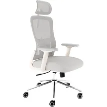 clouvou BrightSeat Drehstuhl Ergonomisch Creme-Weiß