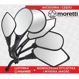 Moretti R+R-Spiegel (Gewindedurchmesser 8 mm) für Challenger 2 Roller mit Homologation