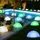 ETC Shop 6er Set LED Halbkugel Leuchten IP44 spritzwassergeschützt blau/grün/transparent/weiß