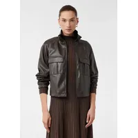 Comma, Jacke in Glattleder-Optik mit aufgesetzten Taschen - 38
