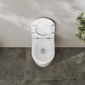 Kronenbach Tube Wand-WC mit WC-Sitz Weiß