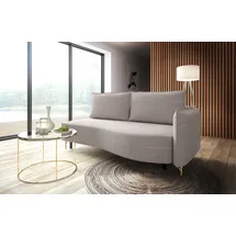 exxpo - sofa fashion Loungesofa EXXPO - SOFA FASHION "Ortis mit toller Kontrastnaht, Solitärmöbel, bequem, schmale Armlehne", beige, B:212cm H:93cm T:114cm, Sofas, Lounge-Sofa, Schlafsofa mit Bettfunktion und Bettkasten, komfortabler Federkern