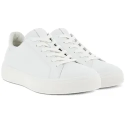 ECCO Sneaker Street Tray (Premium-Leder, atmungsaktiv) weiss Damen