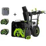 EGO SNT2402E Schneefräse (Kit) mit 2x 7,5 Ah Akku und 2x CH5500 Ladegerät - AUSVERKAUF!