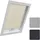 Woltu Thermorollo Dachfenster 96 x 115 cm beige