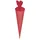 Baier & Schneider Heyda 204870055 Schultüten-Rohlinge mit Filzverschluss (Höhe 70 cm, Durchmesser 19 cm, Karton, 380g/m2) rot