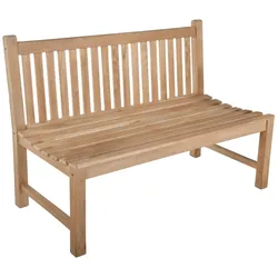 Teak Gartenbank SOLO 3-Sitzer 150 cm ohne Armlehne