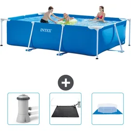 Intex Rahmenschwimmbecken rechteckig – 300x200x75 cm – Zubehör CB79 Blau No Size