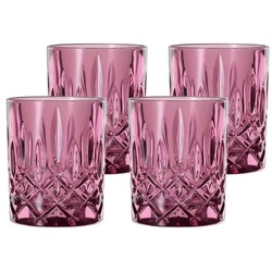 Nachtmann Whiskyglas Noblesse Vintage Whiskybecher 295 ml 4er Set, Glas lila