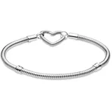 Pandora 599539C00 Damen-Armband Silber mit Herz-Verschluss, 20 cm