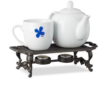 Warmhalteplatte Gusseisen Speisewärmer Stövchen Teewärmer Kaffeewärmer Teelicht