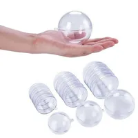 VOSSOT Befüllbare Acrylkugeln, 30 Stück bruchsichere transparente Bastelkugeln aus
