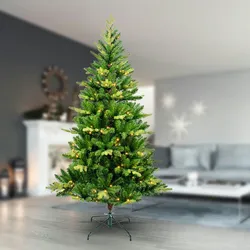 Künstlicher LED Weihnachtsbaum 180cm Christbaum Tannenbaum Weihnachtstanne