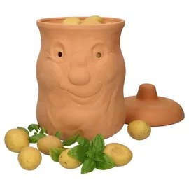 Mambocat 3tlg. Terrakotta Set Knoblauchtopf + Zwiebeltopf + Kartoffeltopf