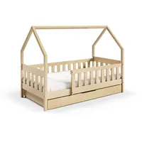 masseno Kinderbett BELLA 80 x 160 cm Kiefer massiv braun
