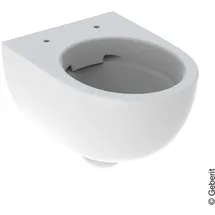 Geberit Renova Compact Wand-WC mit WC-Sitz Weiß spülrandlos
