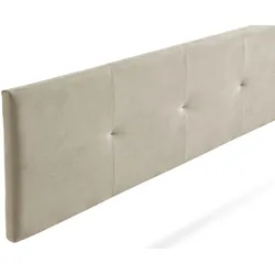 Gepolstertes Kopfteil ALTEA Aqualine 145x50x5 cm - Getoastetes Beige - Moonia