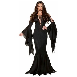 Underwraps Kostüm Vampirella Kostüm, Körperbetontes Vampirkleid mit tiefem Ausschnitt schwarz