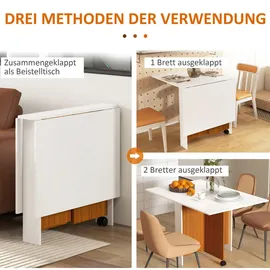 Homcom Schreibtisch Eiche Weiß