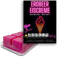 WonderWax Duftwachs WonderWax® Neon Duftwachs 6 Würfel, (Erdbeereis), Duftrichtung: Erdbeereis