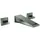 Grohe Allure Brilliant 3-Loch Waschtischarmatur Grau