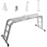 siwitec Vielzweckleiter Teleskopleiter 4 Stufen