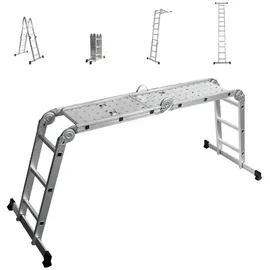siwitec Vielzweckleiter Teleskopleiter 4 Stufen
