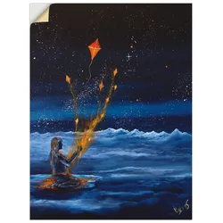 Artland Wandbild »Himmlische Drachen«, Dark Fantasy, (1 St.), als Poster, Wandaufkleber in verschied. Größen Artland Farbe Bild(er): blau