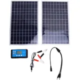 FDIT 200W Solar Panel Kit Monokristalline, Tragbares Solarladegerät IP67 für RV -Bootsauto Vom Netzbatteriebatteriepfleger