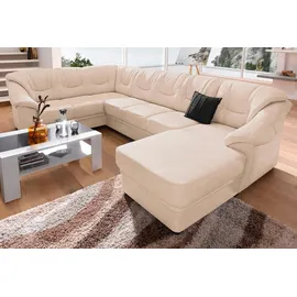 sit&more Wohnlandschaft Kunstleder U-Form 320 cm Beige
