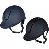 HKM Unisex – Erwachsene Shield Diamond Reithelme, Dunkelblau, M