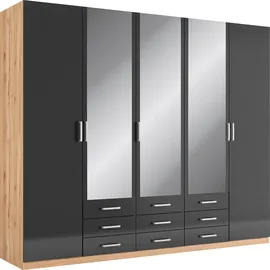 Priess Kleiderschrank »Amsterdam« mit oder ohne LED-Beleuchtung schwarz