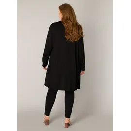 Base Level Curvy Longstrickjacke Ayla Long Schwarz 44