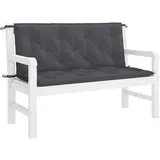 vidaXL Bankauflage 120 x 50 x 7 cm anthrazit 2 St.