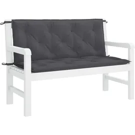 vidaXL Bankauflage 120 x 50 x 7 cm anthrazit 2 St.