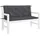 vidaXL Bankauflage 120 x 50 x 7 cm anthrazit 2 St.