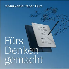reMarkable Paper Pure - Tablet, Marker Plus und Sleeve Folio, Ozeanblau