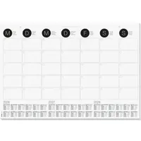 Sigel Schreibunterlage H6550, weiß / schwarz, Papier, 12 Blatt, mit Kalender, 59,5 x 41cm