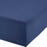 Erwin Müller Spannbettlaken Jersey-Elasthan 120 x 200 - 130 x 220 cm Blau