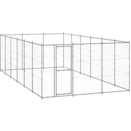 vidaXL Hundezwinger 21,78 m2 Stahl