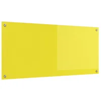 VidaXL Küchenrückwand Gelb 110x50x0,6 cm Hartglas
