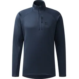 Haglöfs Herren Korp Mid Halfzip Longsleeve (Größe L, blau)