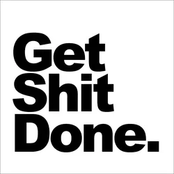 Keilrahmenbild GET SHIT DONE - bunt