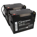 Q-Batteries Ersatzakku f. Ortopedia Touring 927 2 x 12V 75Ah Blei AGM zyklenfest QB