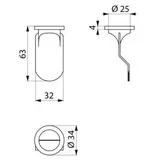 Delabie Silikonmembran für Urinal HYBRIMATIC und wasserlose Urinale