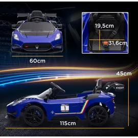 aiyaplay Kinder Elektroauto 12 V Maserati GT2 blau (1-tlg)