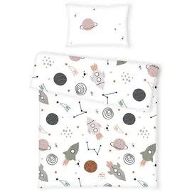 Baby Best Renforce, Mehrfarbig, Textil, Weltall, 100x135 cm, Schlafen, Babybett-Ausstattung, Babybettwäsche