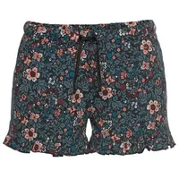 S.Oliver Damen Schlafshorts petrol-geblümt Gr.32/34