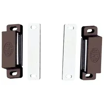 MS Beschläge Magnetschnäpper stark 2Stk.Türmagnet Magnetverschluss Haltekraft 3kg Braun