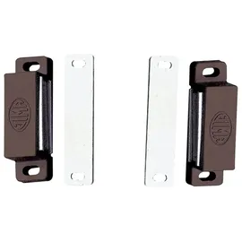 MS Beschläge Magnetschnäpper stark 2Stk.Türmagnet Magnetverschluss Haltekraft 3kg Braun